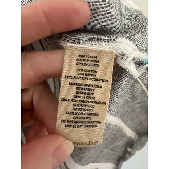 Soft Surroundings Brookhaven Tunic Multicolor Embroidered Size Small - Picture 8 of 8